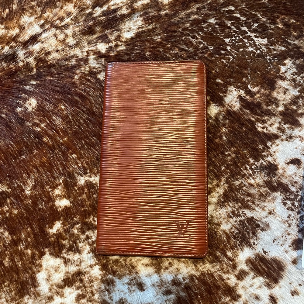 Louis Vuitton, brown epi leather, long wallet